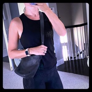 Coach black leather handbag hobo or crossbody